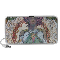 Art d'Alphonse Mucha haut-parleurs