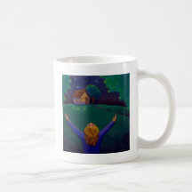 Art d'amusement d'acceptation de bonheur de joie d tasse à café