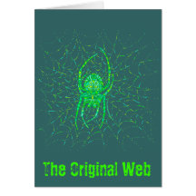 Art d'araignée que le Web original pensant à vous  Cartes De Vœux