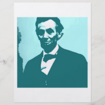 Art de bruit d'Abraham Lincoln Prospectus Customisé
