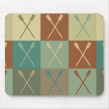 Art de bruit de canoë-kayak tapis de souris