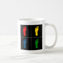 Art de bruit d'empreinte de pas V3 Tasse