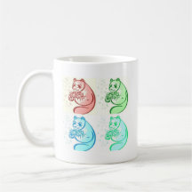 Art de bruit d'ours panda mug à café