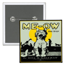 Art de chat de Meow - cru Badge Avec Épingle