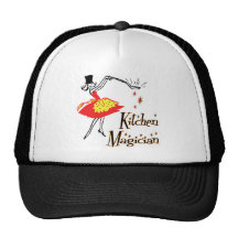 Art de cuisine de magicien de cuisine rétro casquette de camionneur