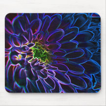 art de dahlia tapis de souris
