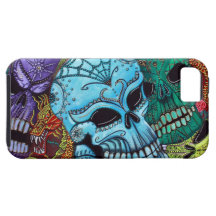 Art de dragon de crâne de sucre coque iPhone 5 Case-Mate