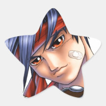 Art de fan de jeu vidéo stickers en étoile