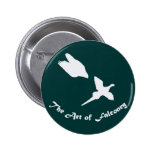 Art de faucon pérégrin de fauconnerie badges avec agrafe
