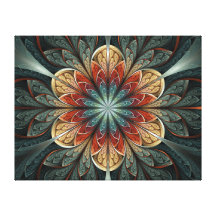 Art de fractale d'abrégé sur jardin secret impressions sur toile
