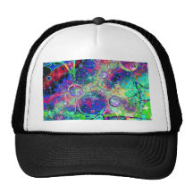 Art de fractale d'arc-en-ciel casquettes de camionneur