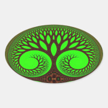 Art de fractale de l'arbre 2 adhésif