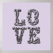 Art de mot d'AMOUR Affiche
