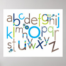 ART DE MUR : : TYPOGRAPHIE - alphabet à la mode 3 Affiches