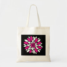 Art de pétales de fleur de rose indien et blanche  sacs fourre-tout