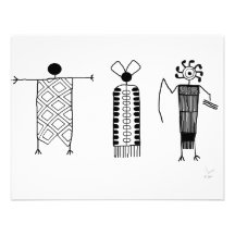 Art de roche d'Anthropomorphs Faire-parts