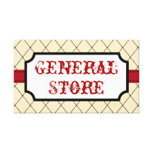 Art de signe d'épicerie générale toile tendue sur châssis
