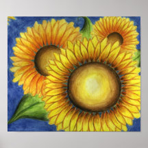Art de tournesol poster