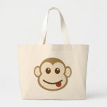 Art de vecteur de visage de singe sacs