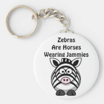 Art de zèbre porte-clefs
