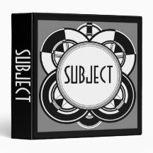 Art Deco 3 Ring Binders