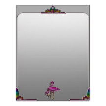 Art Deco and Flamingo Letterhead