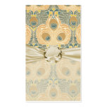 art deco art nouveau peacock pattern art business cards