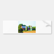Art Deco Barn Bumper Stickers