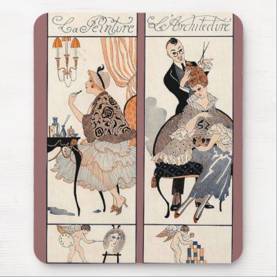 Art Deco Beauty Mousepad by msdespina
