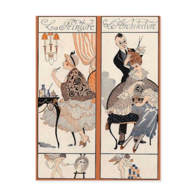 Art Deco Beauty Post Card by msdespina