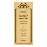 Art Deco black stacked frame glamour formal event Personalized Announcement