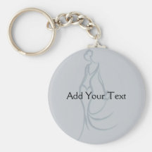 Art Deco Bride Key Chain