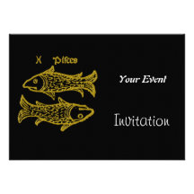 Art Deco Cancer Party Invitation