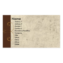 Art déco carte de visite