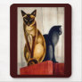 Art Deco Cats Mouse Pads