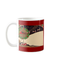 Art Deco Christmas Santa Mug