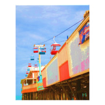 Art Deco Daytona Beach Pier Custom Letterhead