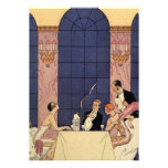 Art Deco Fine Dining Cards