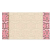Art Deco Flair - All in Pink Business Card Templates