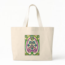 Art Deco Fleur de Lys Tote Bags