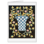 Art Deco Floral Vase (3) Greeting Card