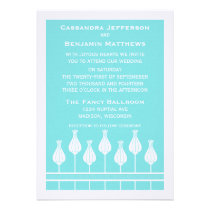 Art Deco Floral Wedding Invitation invitations
