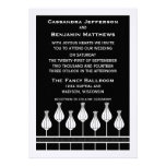 Art Deco Floral Wedding Invitation