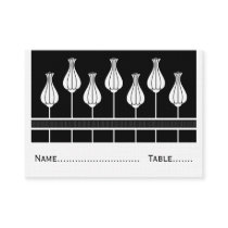 Art Deco Floral Wedding Place Card
