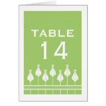 Art Deco Floral Wedding Table Card