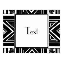 Art Deco Geo Post Cards