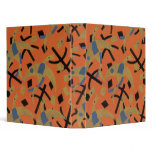 Art Deco Geometric Bird Abstract Binder