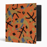 Art Deco Geometric Bird Abstract Binder