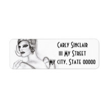 Art Deco Girl 2 Labels