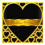 Art  Deco Gold Wedding Party Invitation